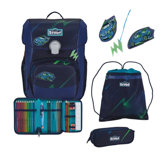 Scout Neo Exklusiv LED - Schulranzen Set Superflash City Lights