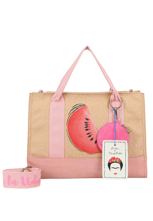 Fritzi x Frida Kahlo Tote Bag Limited Canvas Melon - Fritzi aus Preußen