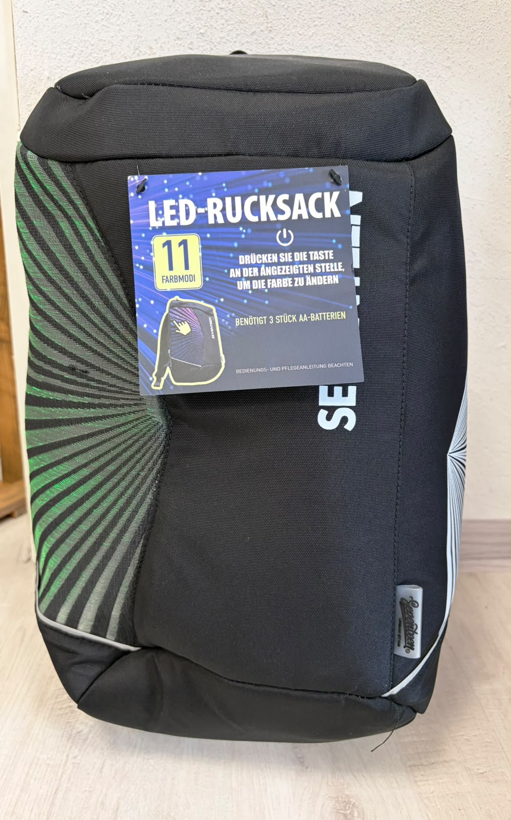 LED-Rucksack Backpack Japan black 23l